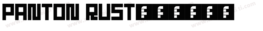 Panton Rust字体转换